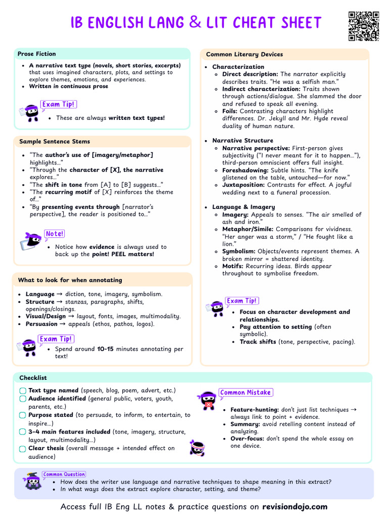 Prose Fiction Analysis Checklist | PDF | Narration | Narrative