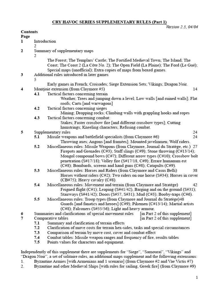 c Havoc Supplement Part 1 of 225 | PDF | Castle | Rowing