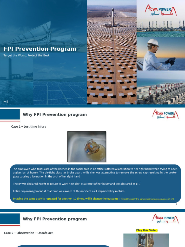 FPI Prevention Program Overview | PDF | Safety | Risk