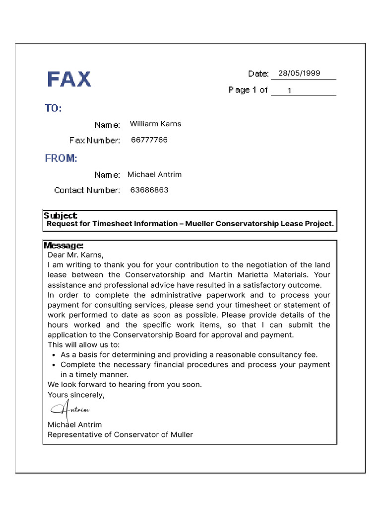 Fax Remind 2 Bản | PDF