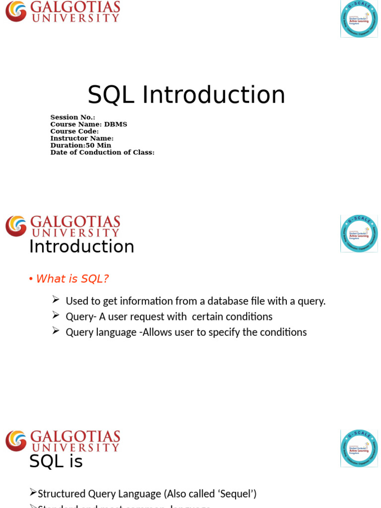 SQL Basics: Introduction and Commands | PDF | Databases | Relational ...