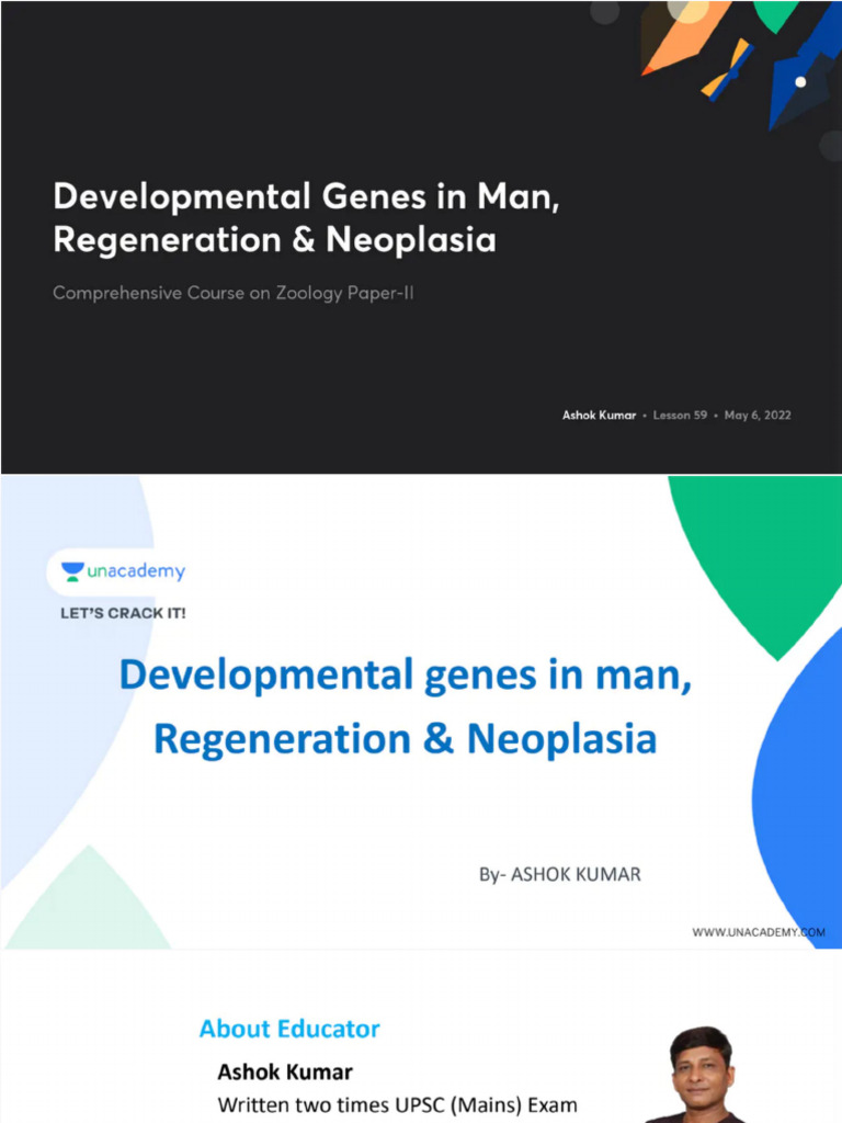 Developmental Genes in Man Regene With Anno 1661402346541 | PDF