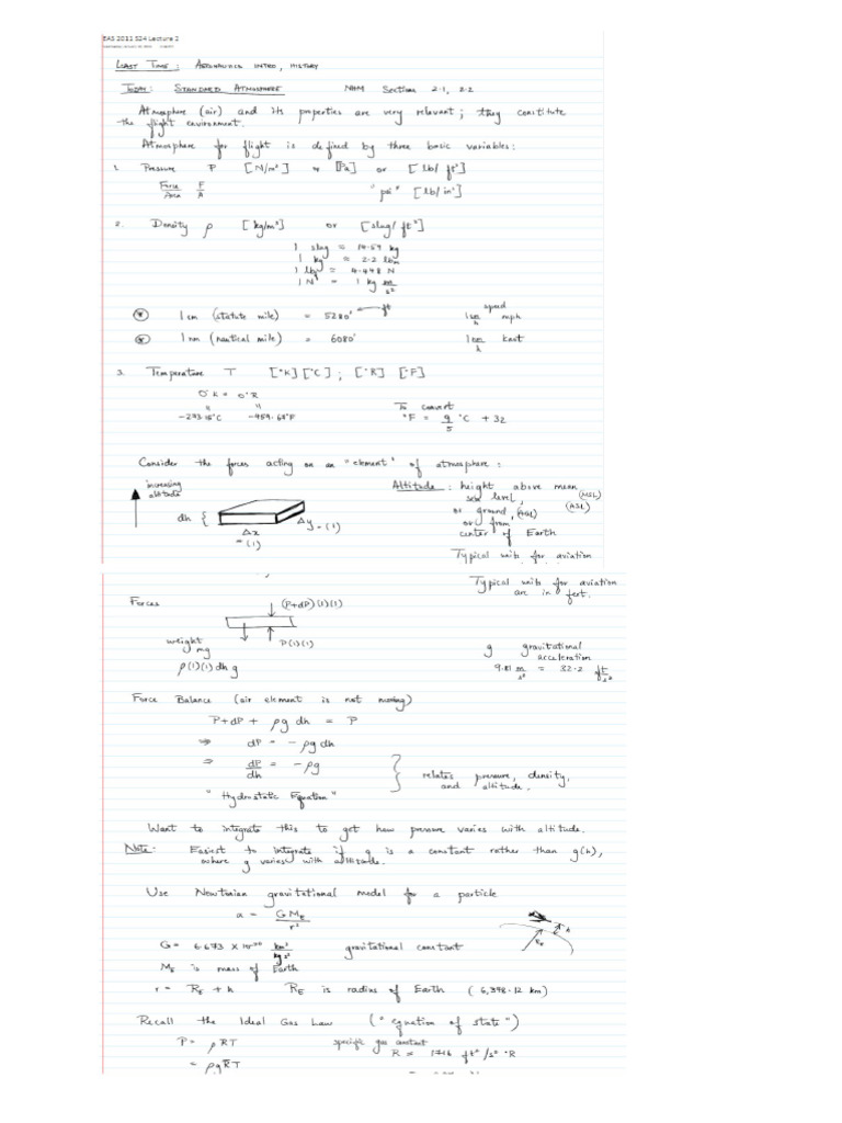 Aerospace Aircraft Notes | PDF
