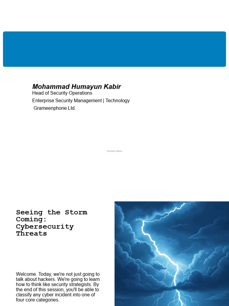Understanding Cybersecurity Threats | PDF | Security | Computer Security