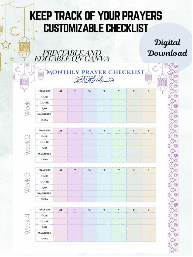 Prayer Checklist | PDF