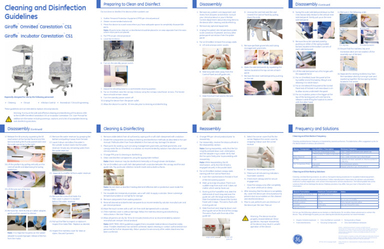Cleaning and Disinfecting Guidelines | PDF | Disinfectant | Bleach
