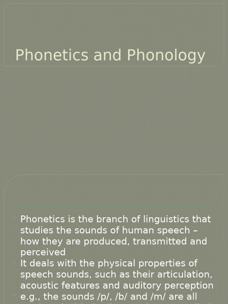 Understanding Phonetics and Phonology | PDF | Phonetics | Phoneme