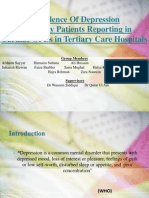 Prevalence of Depression in Elderly Patients Reporting in Cardiac Opds in Tertiary Care Hospitals