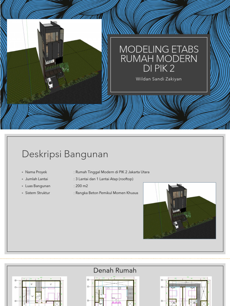Modeling Rumah Modern 3 Lantai di PIK 2 | PDF