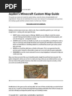 Download Jaydens Minecraft Custom Map Guide by Jayden Bailey SN94962847 doc pdf