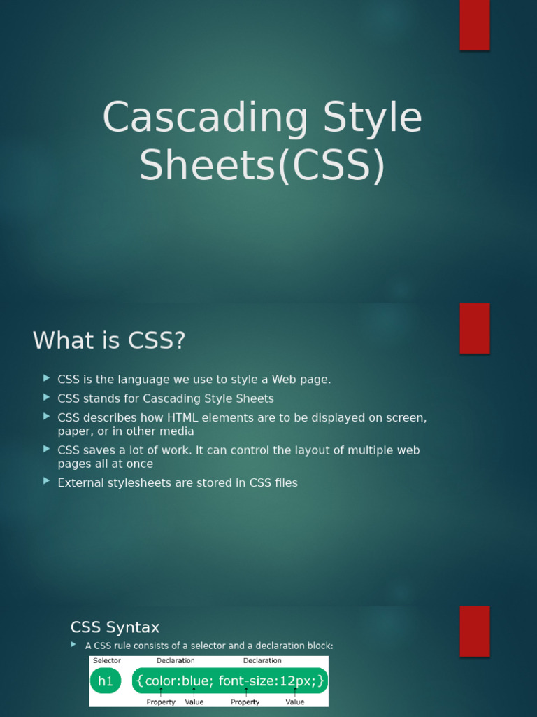 Understanding CSS: Styling Basics | PDF | Html | Html Element