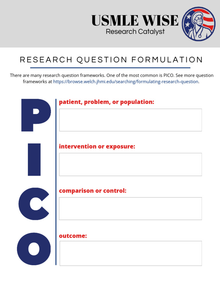 Research Question Formulation Guide | PDF | Index Term | Pub Med