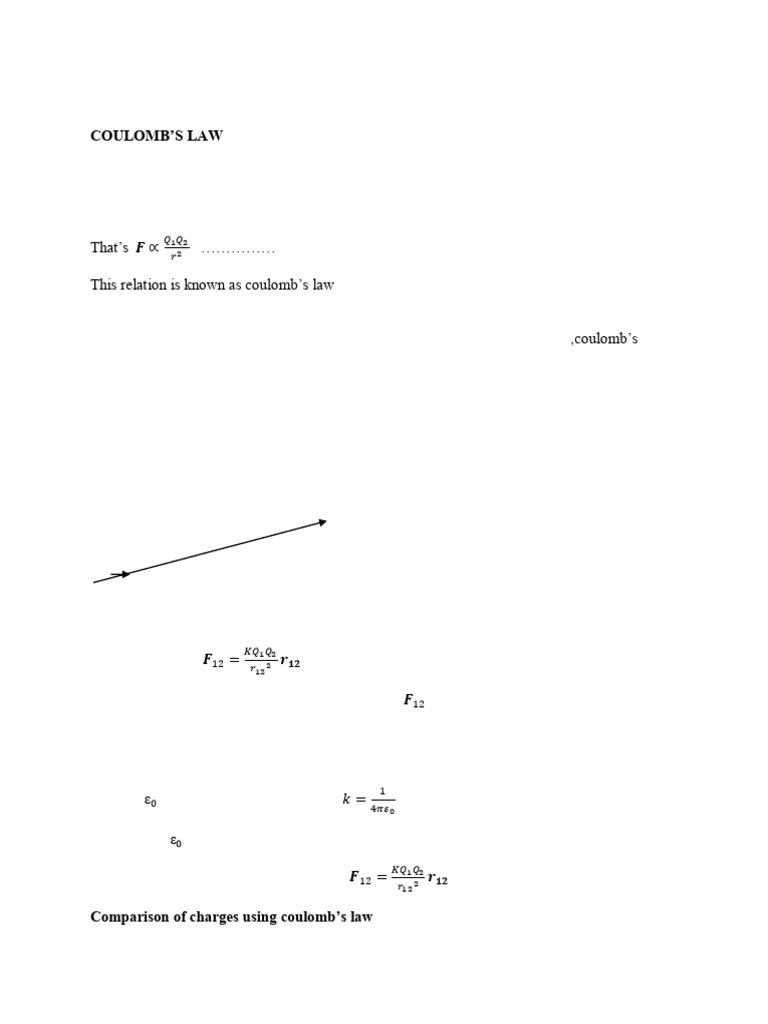 Understanding Coulomb's Law and Forces | PDF | Force | Physical Phenomena