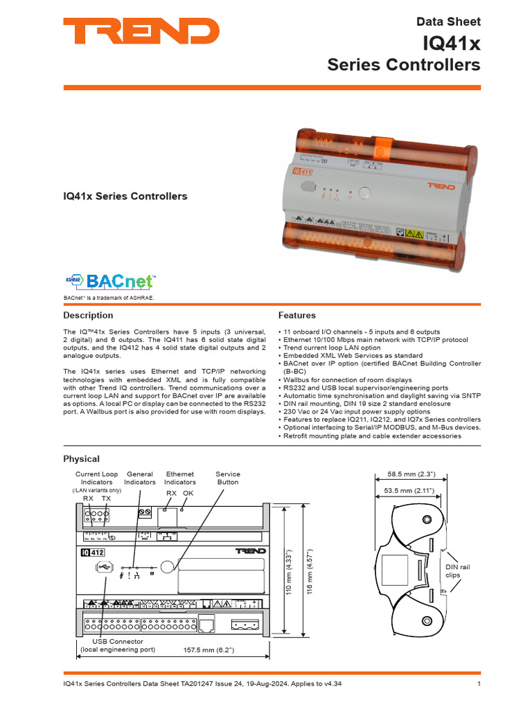 IQ41x Series Controllers Overview | PDF | Field Effect Transistor ...