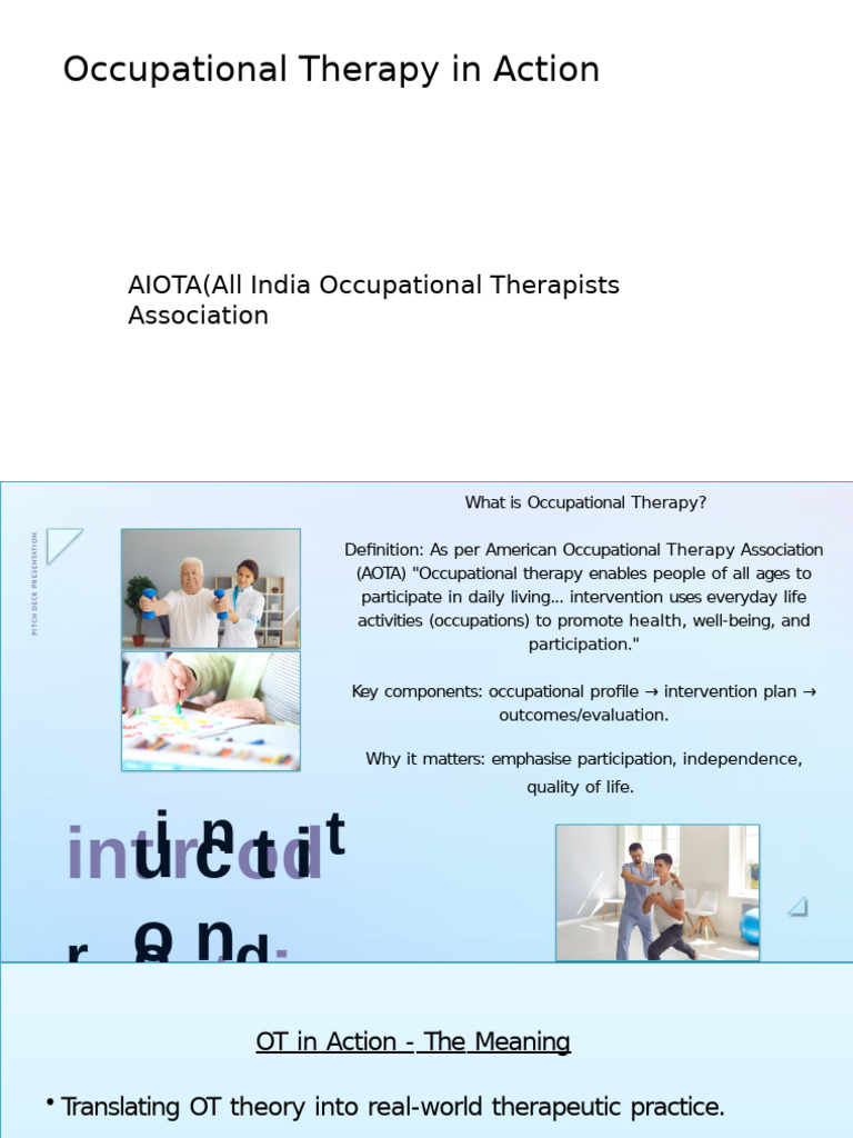 Occupation Therapy in Action 20251026 230121 0000 | PDF | Occupational ...