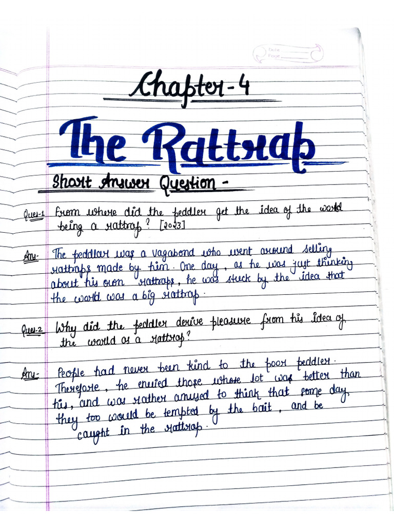 The Rattrap | PDF