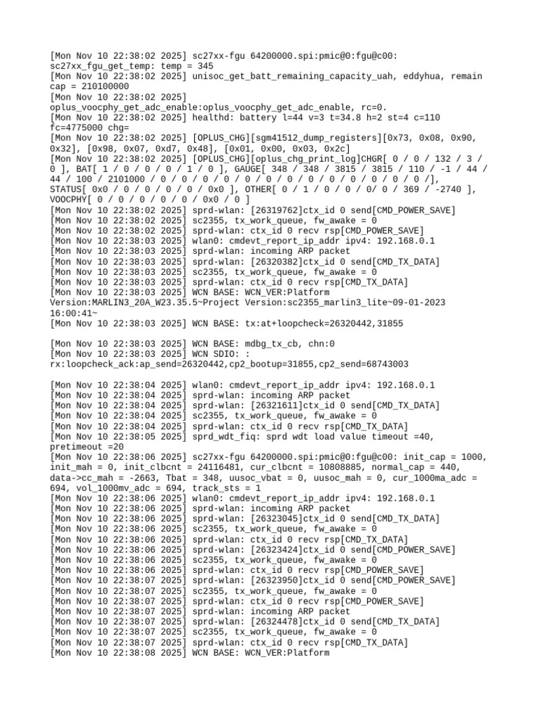 Battery and WLAN Status Log Analysis | PDF | Networks | Computer ...