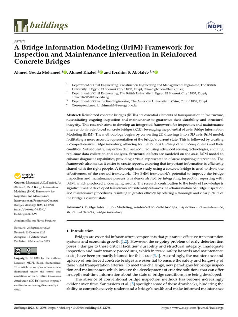 Mohamed Et Al. - 2023 - A Bridge Information Modeling (BrIM) Framework ...