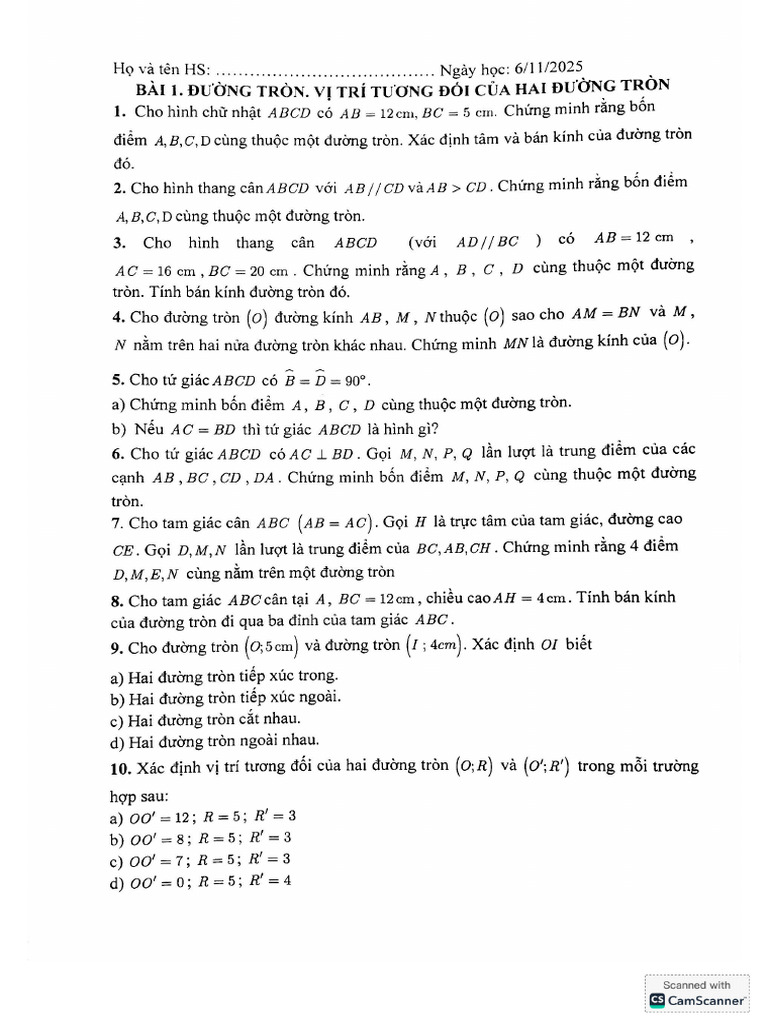 BT Toán 6-11 | PDF
