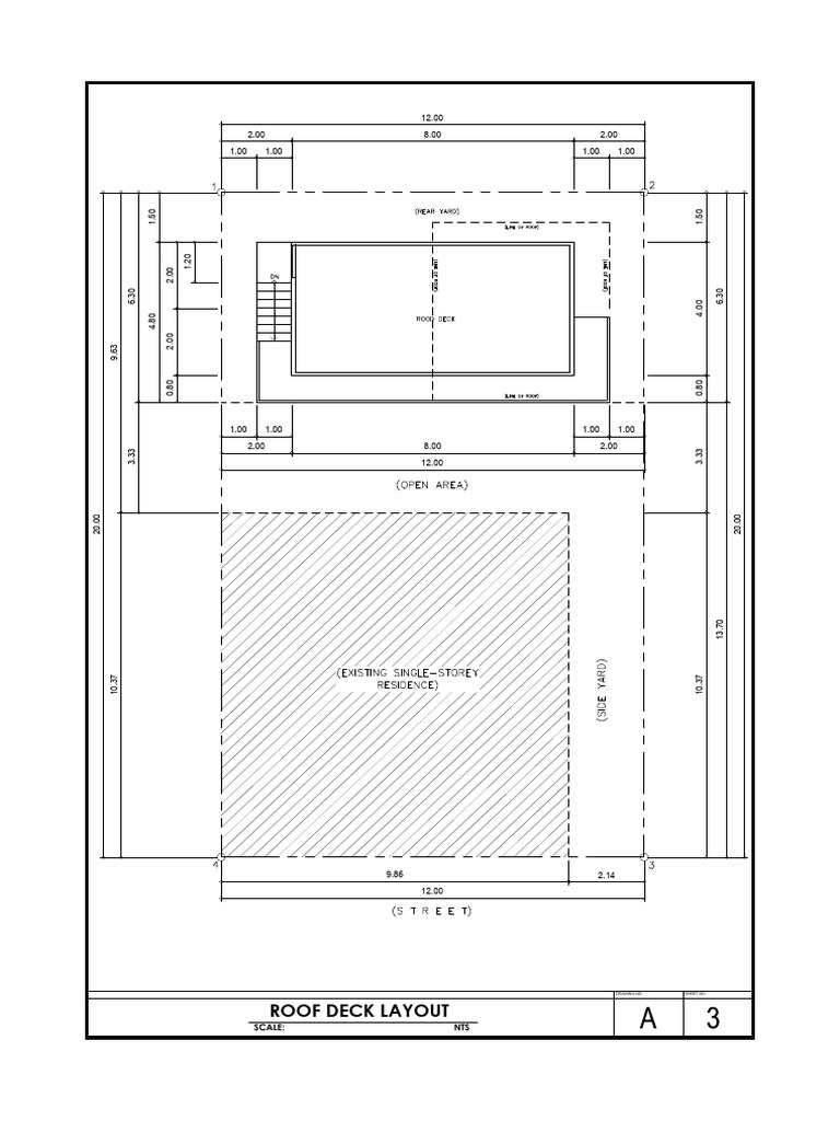 Roof Deck Layout and Measurements | PDF
