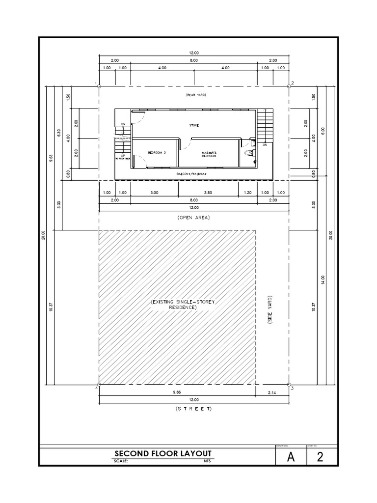 Second Floor Layout Drawing Details | PDF