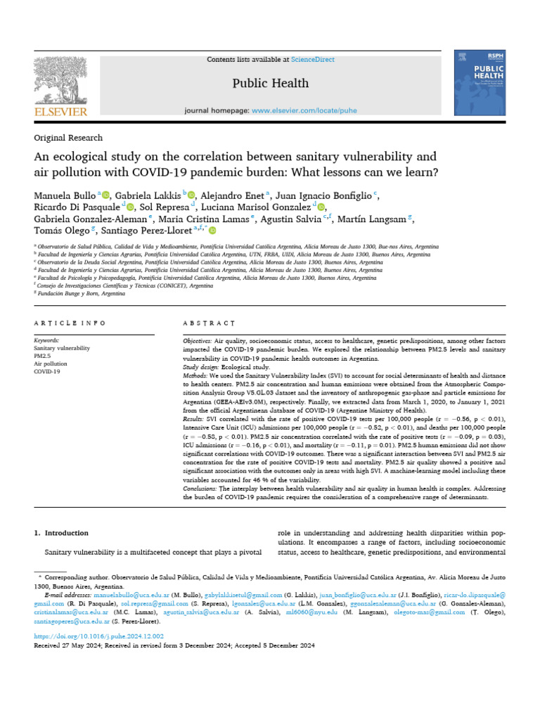 Clinical Study On COVID-19 | PDF | Particulates | Dependent And ...