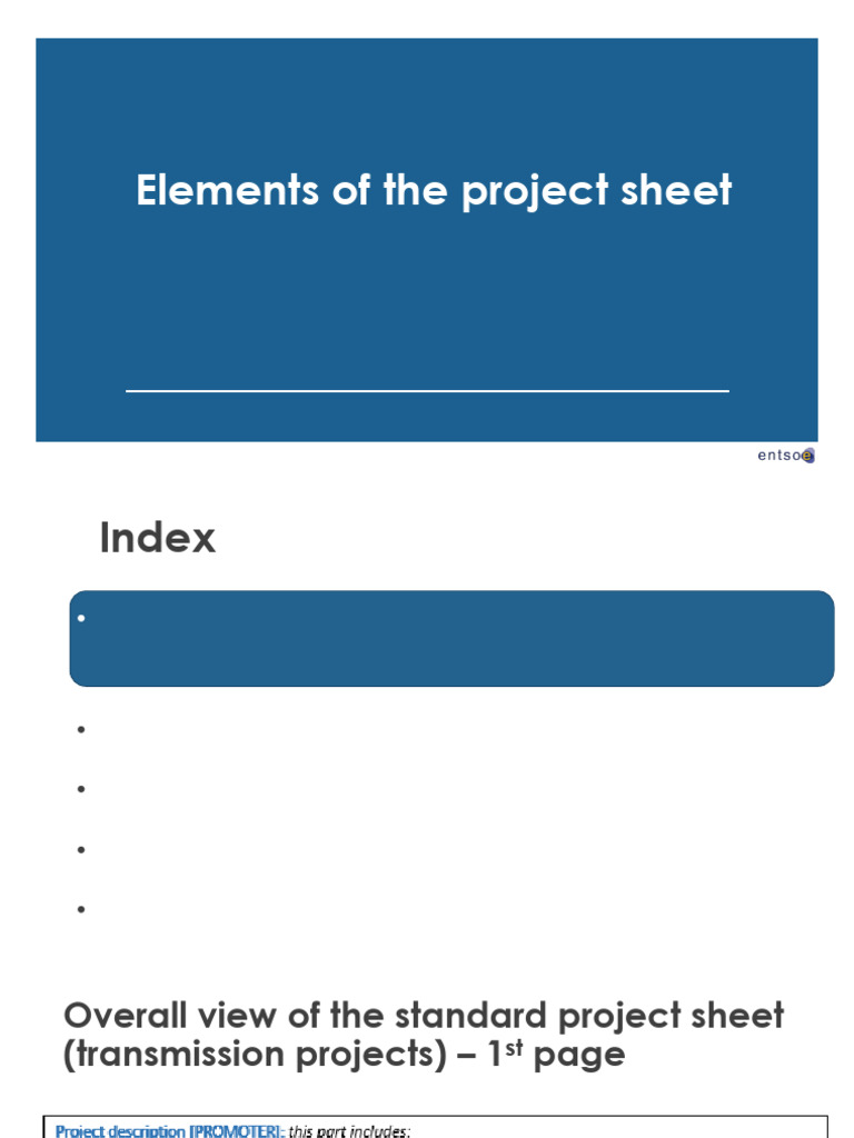 Elements of the Project Sheet__presented | PDF | Natural Environment