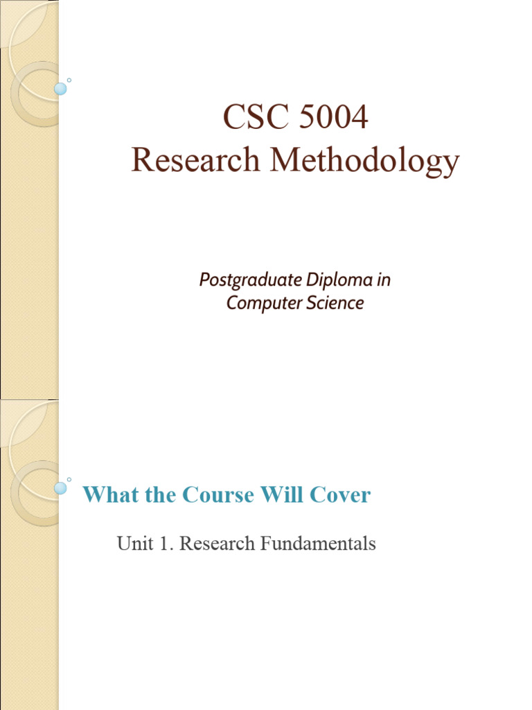 Research Methodology in Computer Science | PDF | Causality | Knowledge
