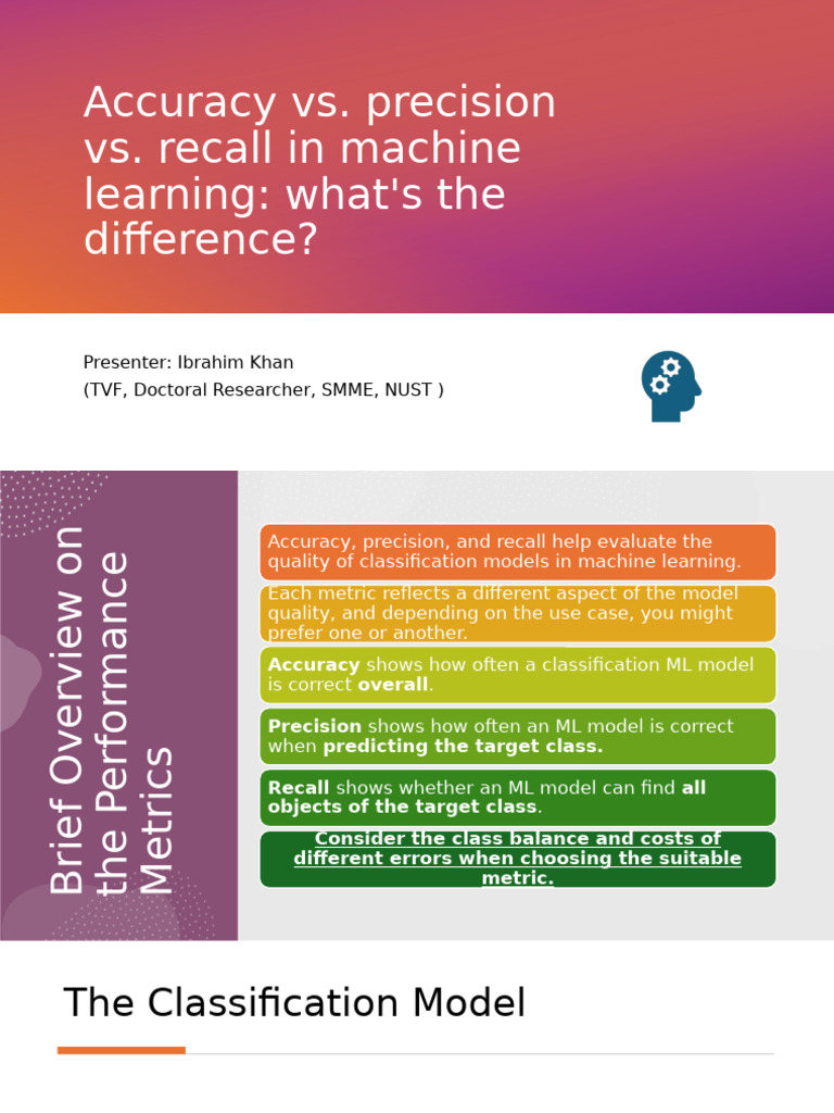 Lec 7 Accuracy vs Precision vs Recall | PDF | Accuracy And Precision ...