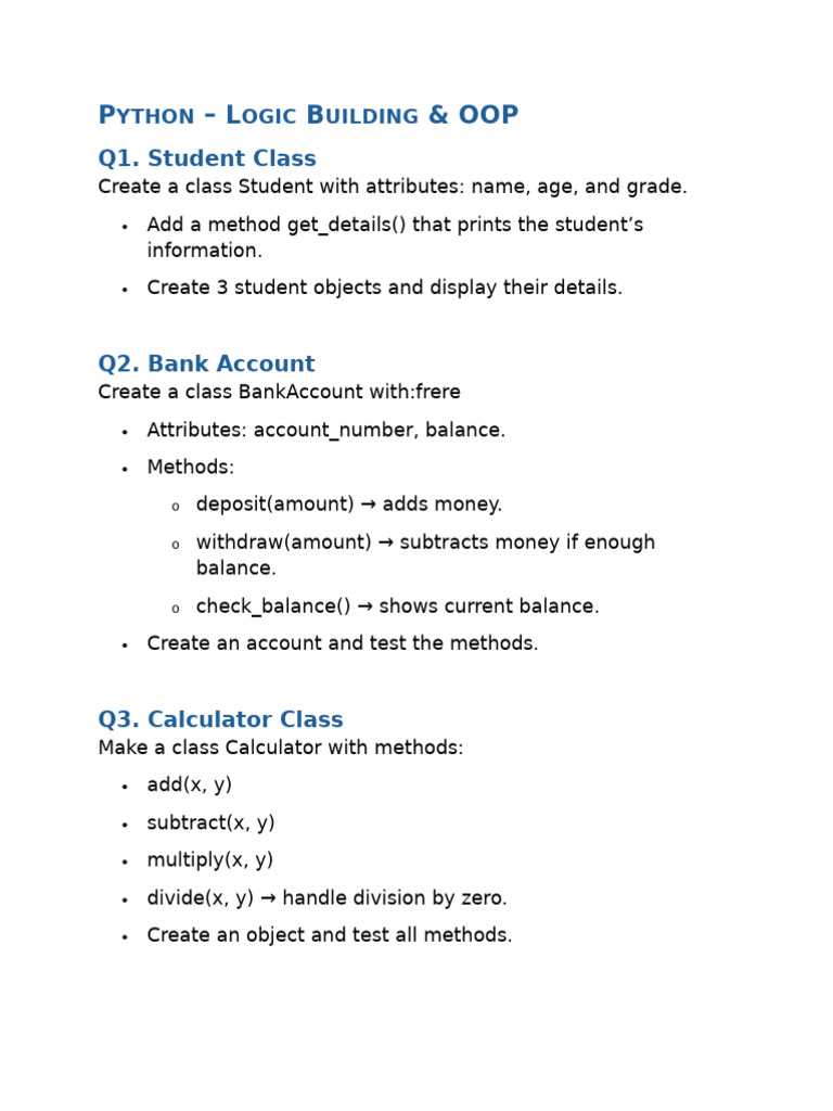 Assignment #2213 | PDF | Method (Computer Programming) | Inheritance ...