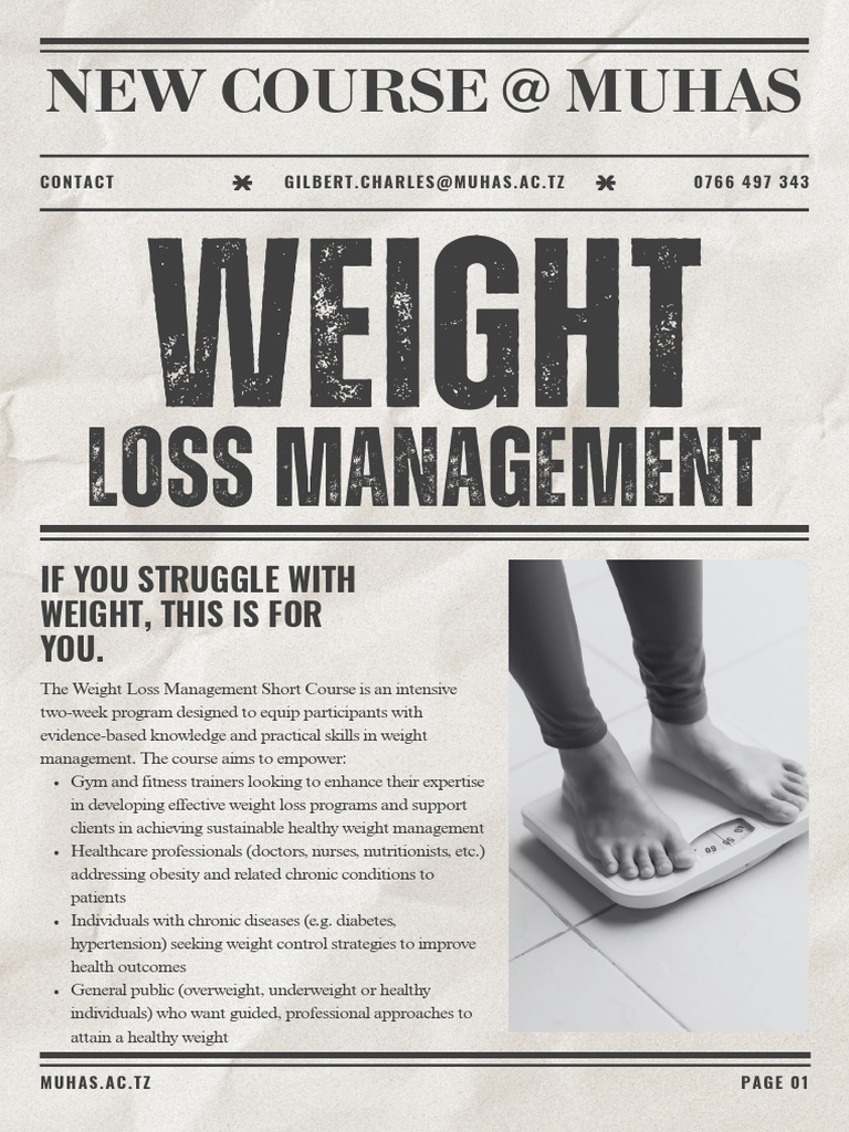 Intensive Weight Loss Management Course | PDF | Weight Loss | Obesity