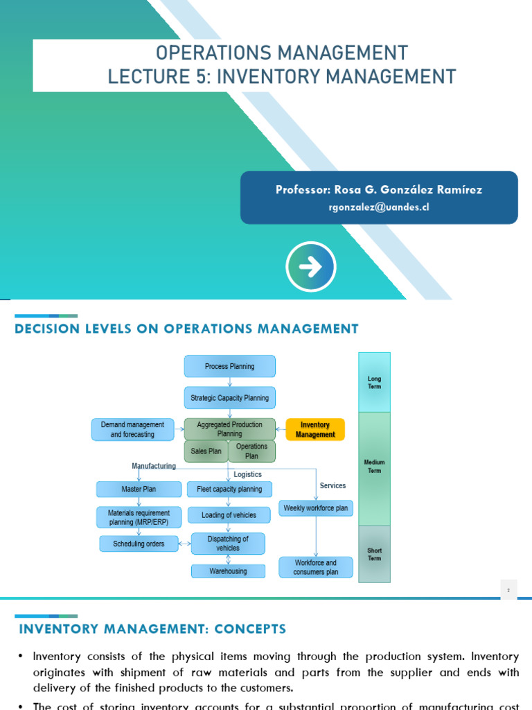 Inventory Management Concepts Explained | PDF | Inventory | Logistics