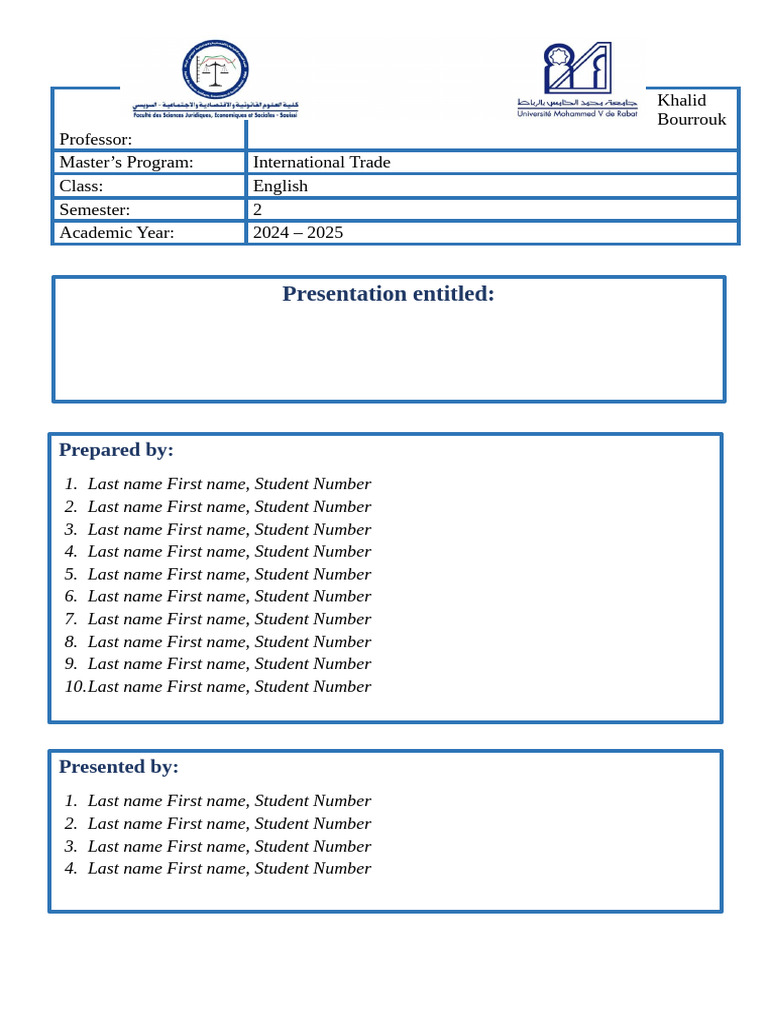 Presentation Names Topic CI TA S2 | PDF