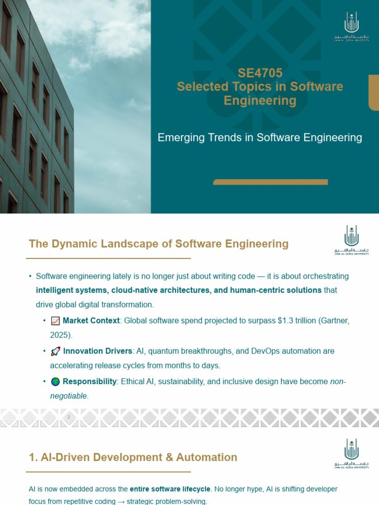 Emerging Trends in Software Engineering | PDF | Artificial Intelligence ...