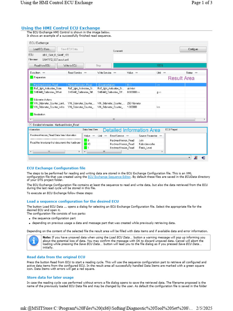 HMI Control ECU Exchange Guide | PDF | Computer File | Information