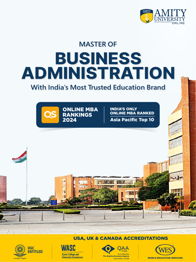 Online MBA Program at Amity University | PDF | Educational Technology ...