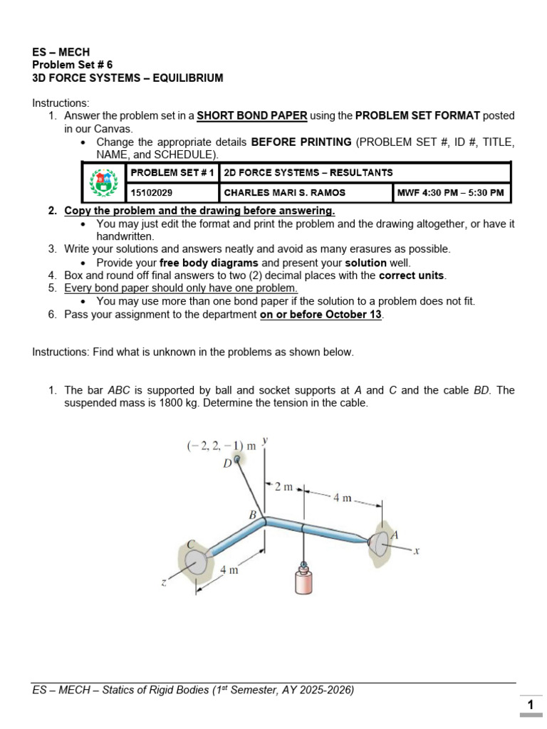 Problem+Set+%236 | PDF