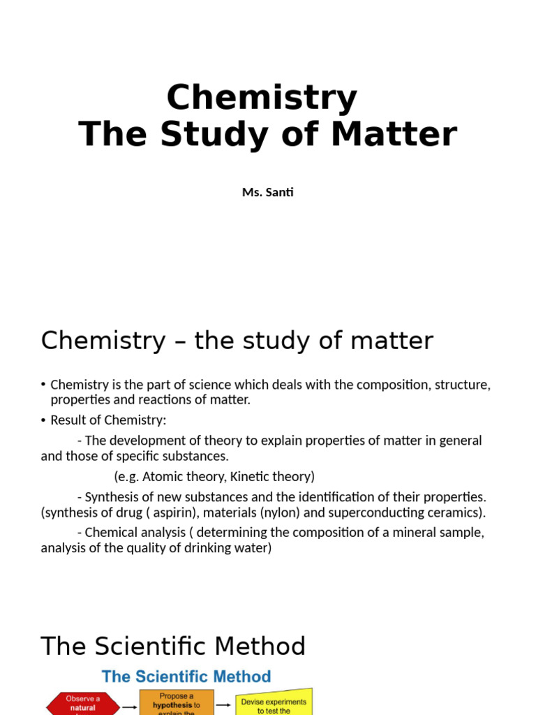 Introduction to Chemistry and Matter | PDF | Mixture | Chromatography