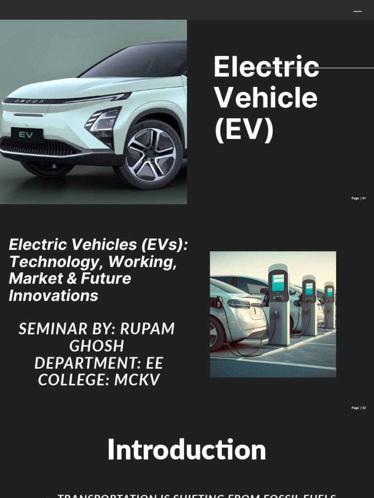 Electric Vehicles: Technology & Future Insights | PDF | Electric ...