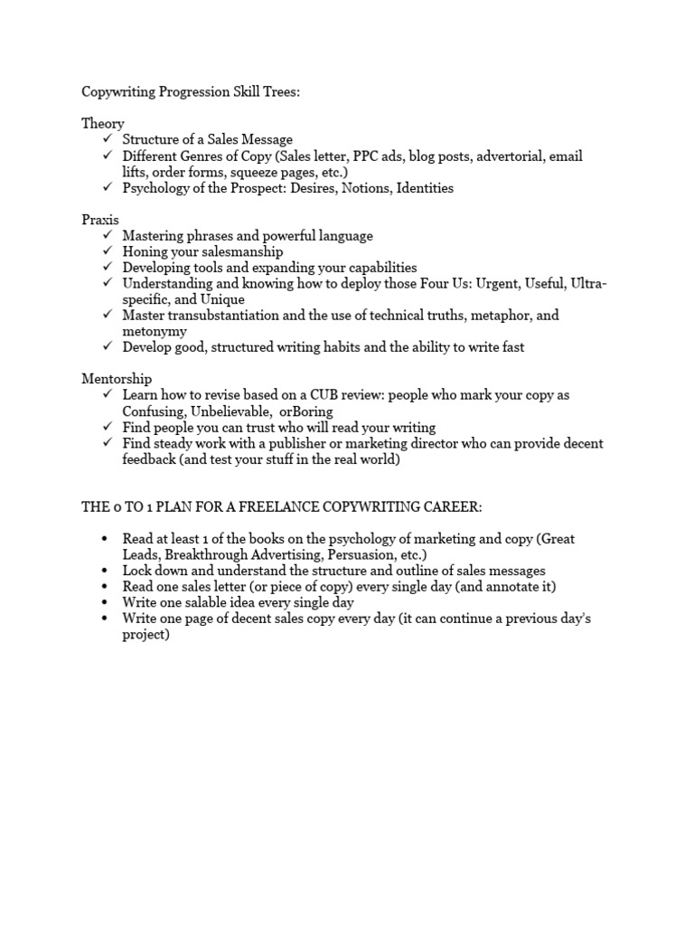 Mastering Copywriting Skills and Strategies | PDF