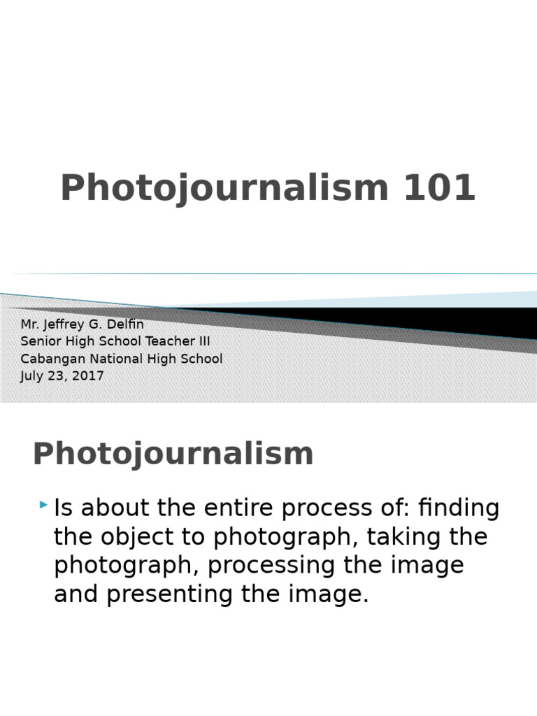 Photojournalism Basics and Techniques | PDF