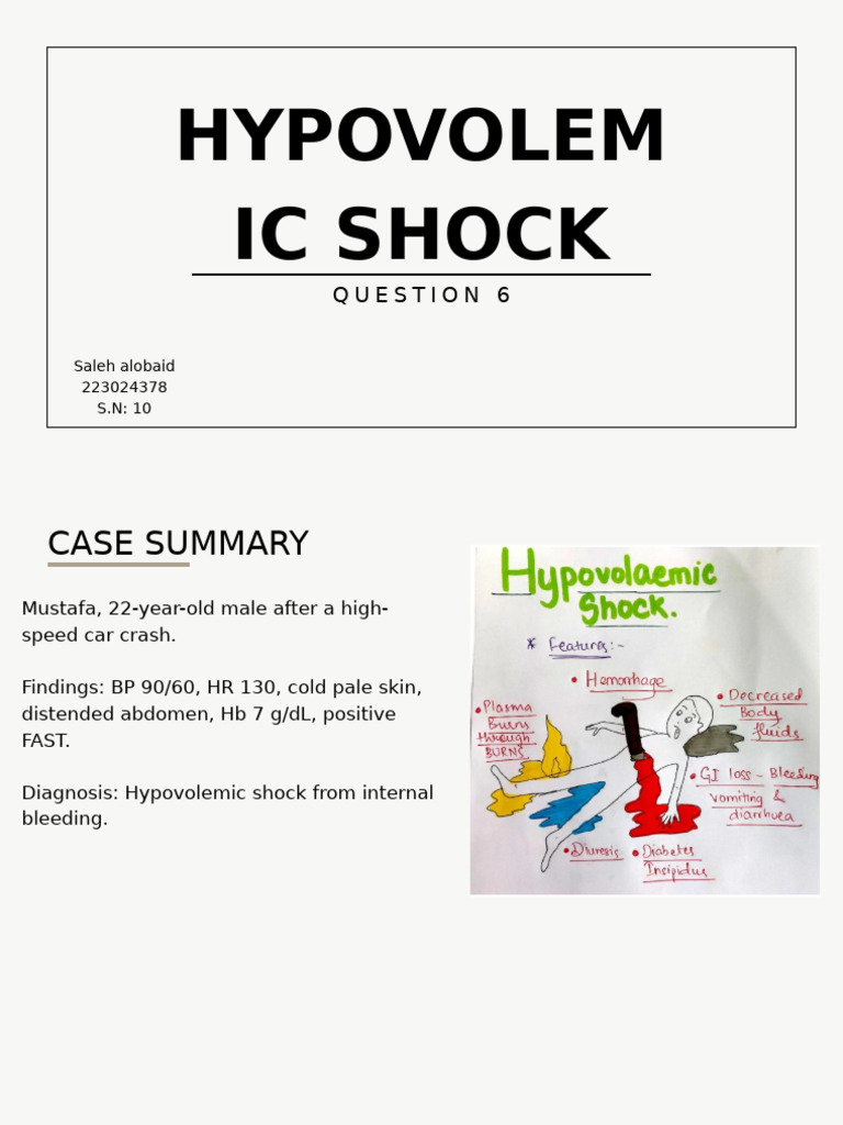 Hypovolemic Shock | PDF