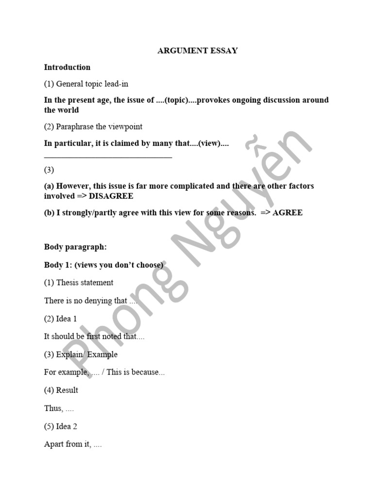 Writing Task 2 - All Template | PDF | Essays
