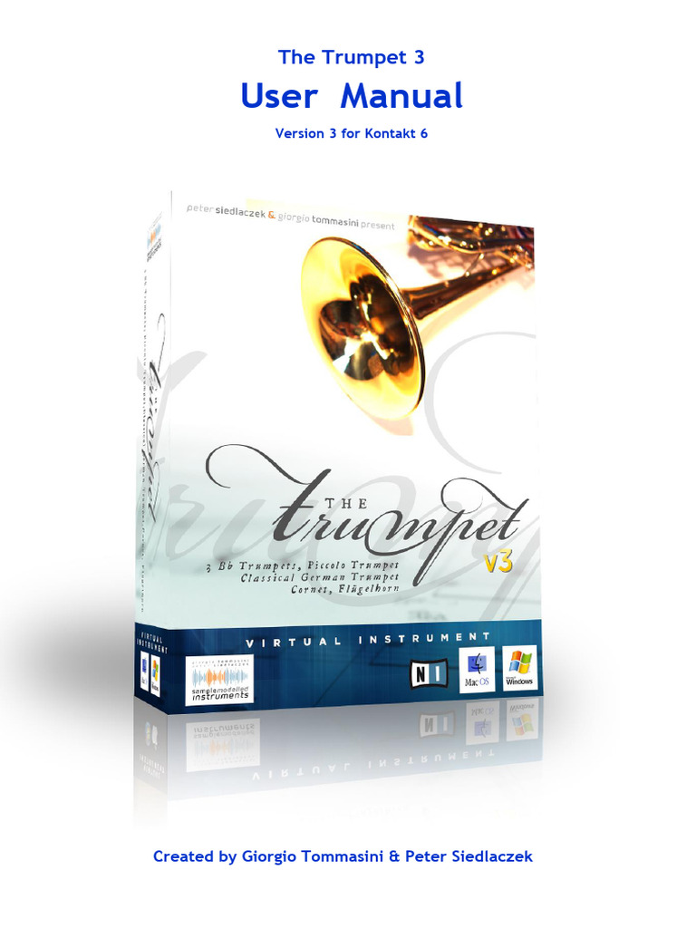 Trumpet 3 User Manual for Kontakt 6 | PDF | Trumpet | Harmonic