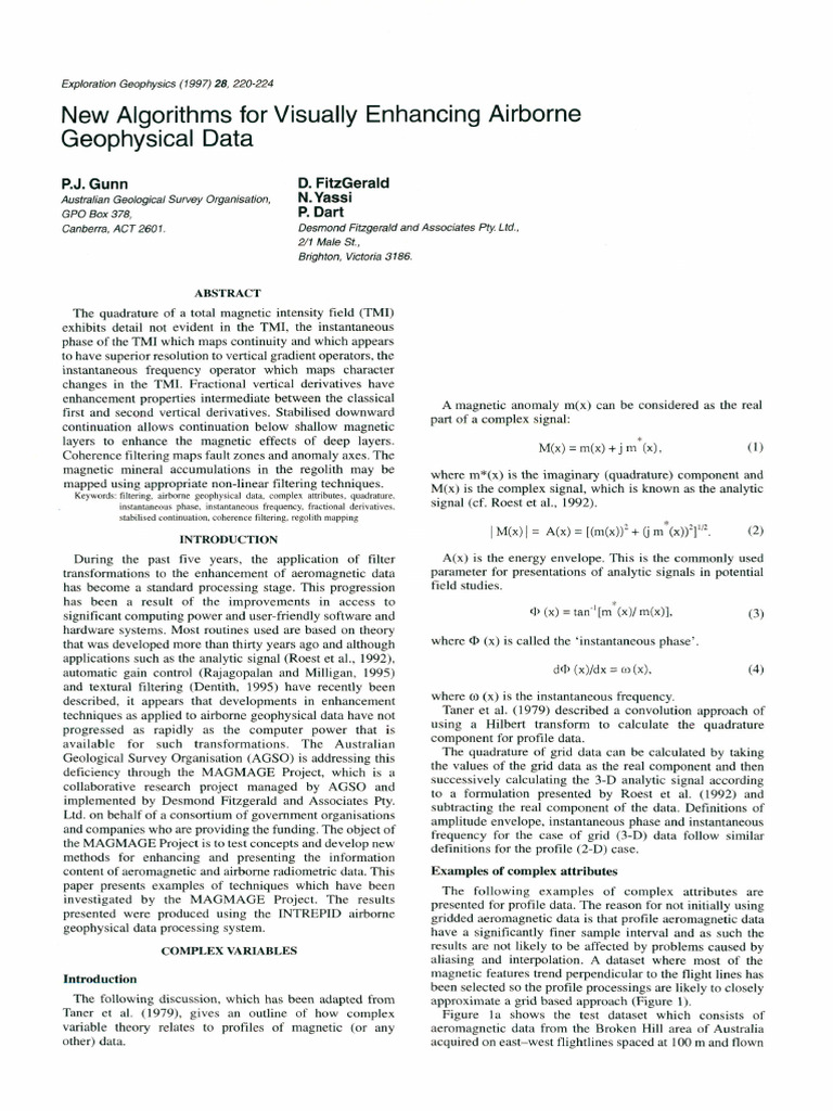 Enhancing Airborne Geophysical Data | PDF | Phase (Waves)