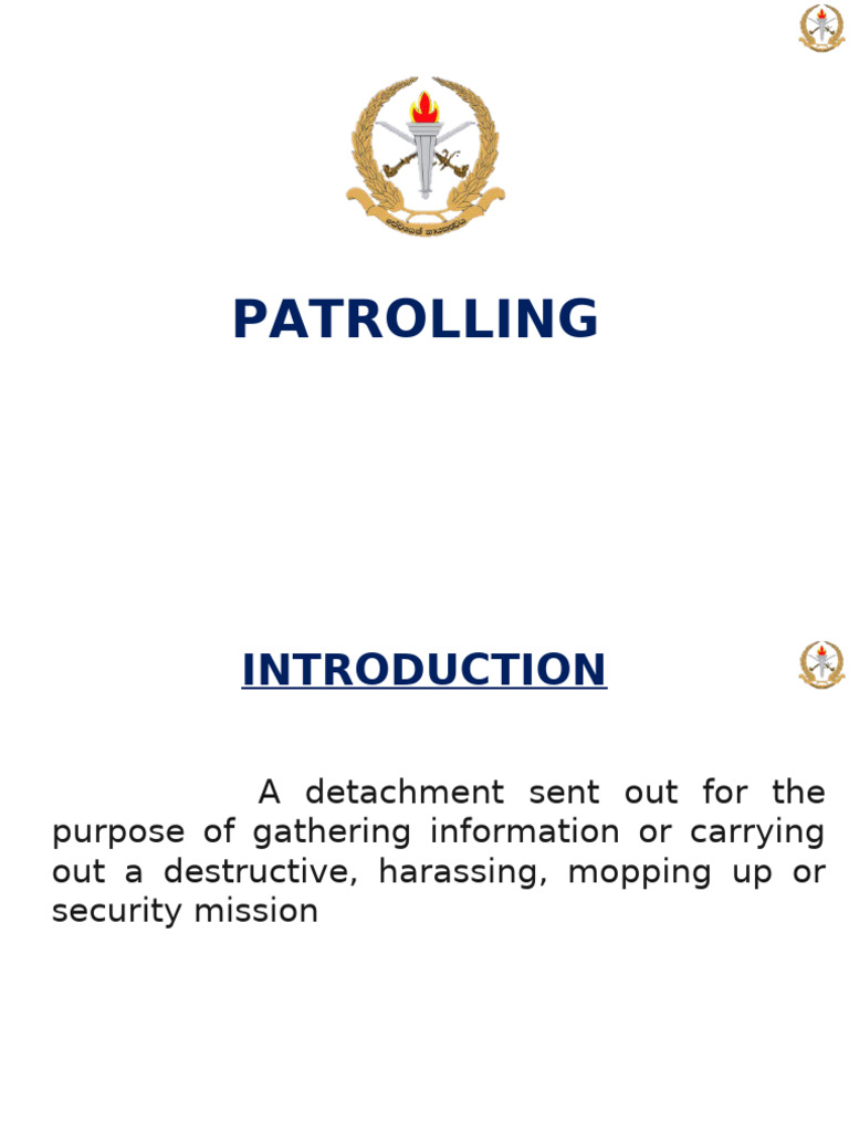 Essential Guide to Military Patrolling | PDF | Reconnaissance | Warfare