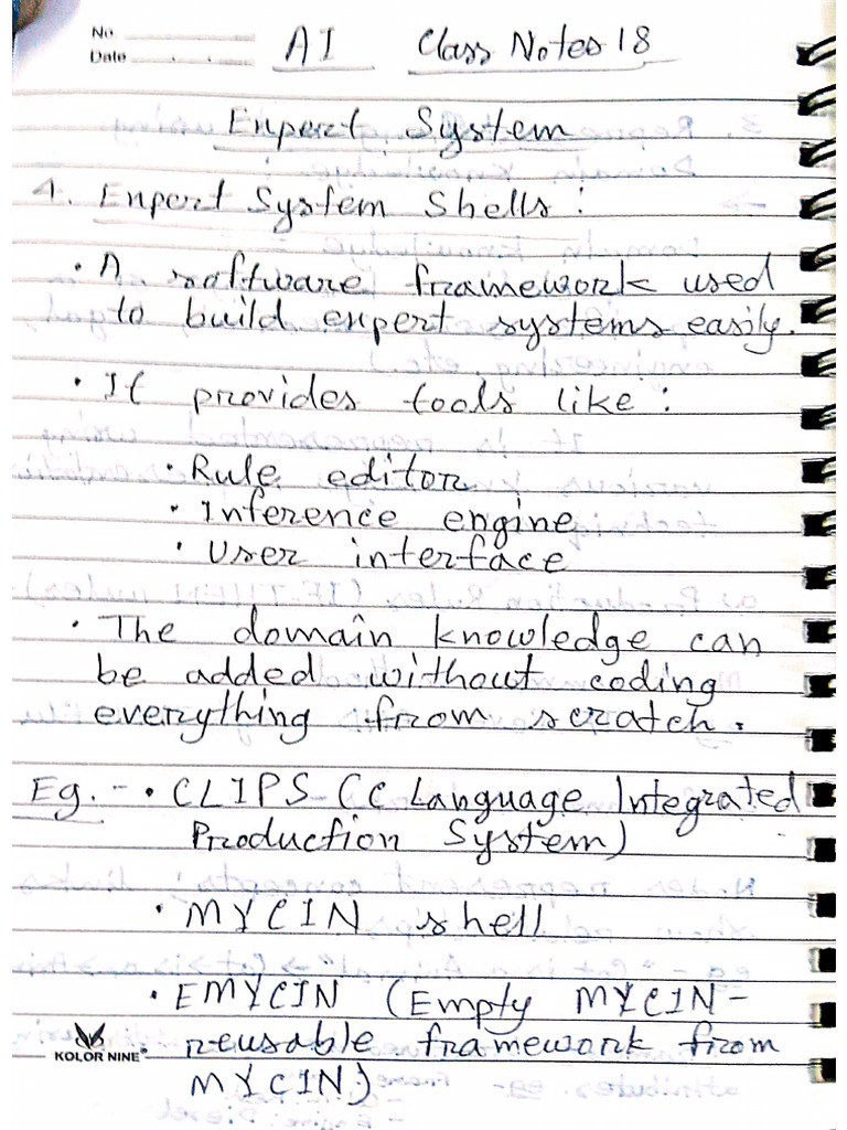 AI Class Notes 18 | PDF