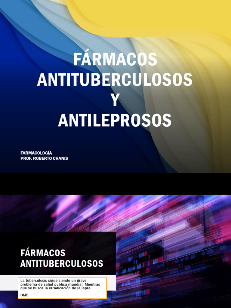 CS7-Fármacos Antituberculosos. Antileprosos 3 | PDF | Tuberculosis ...