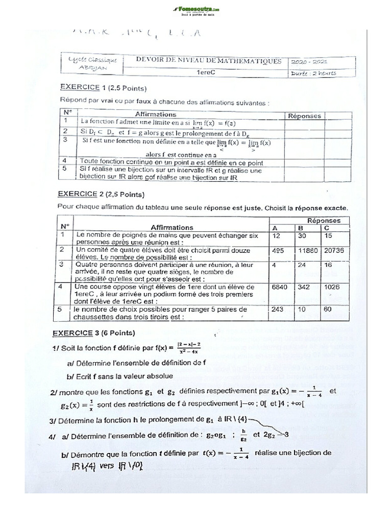 Math 1c | PDF