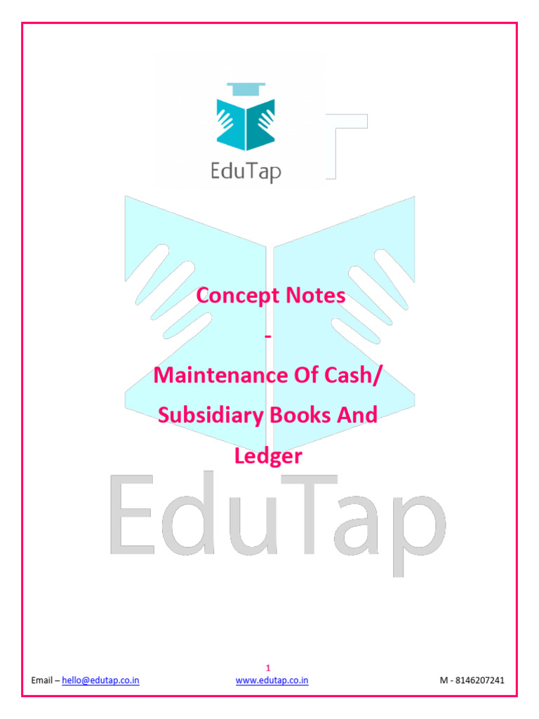 1. Concept Notes | PDF | Debits And Credits | Bookkeeping
